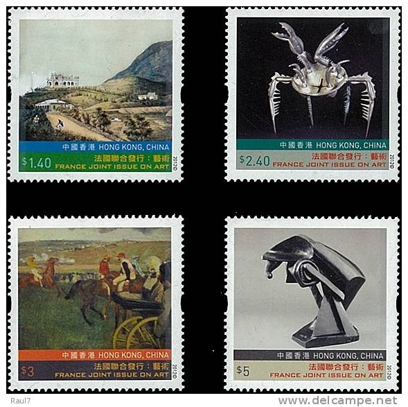 Hong Kong 2012 - Arts, émission Conjointe Avec La France - 4v NEUFS ***  (MNH) - Nuovi