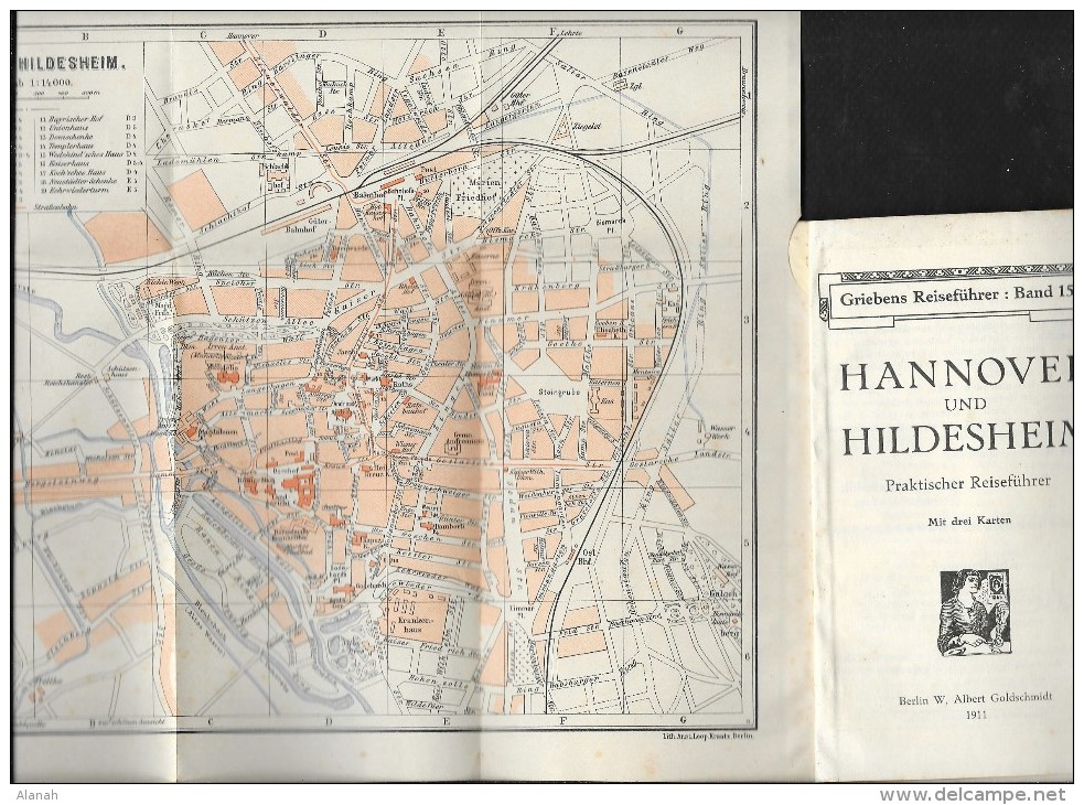 Guide Touristique 1911 Avec Cartes HANNOVER Und HILDESHEIM - Nedersaksen