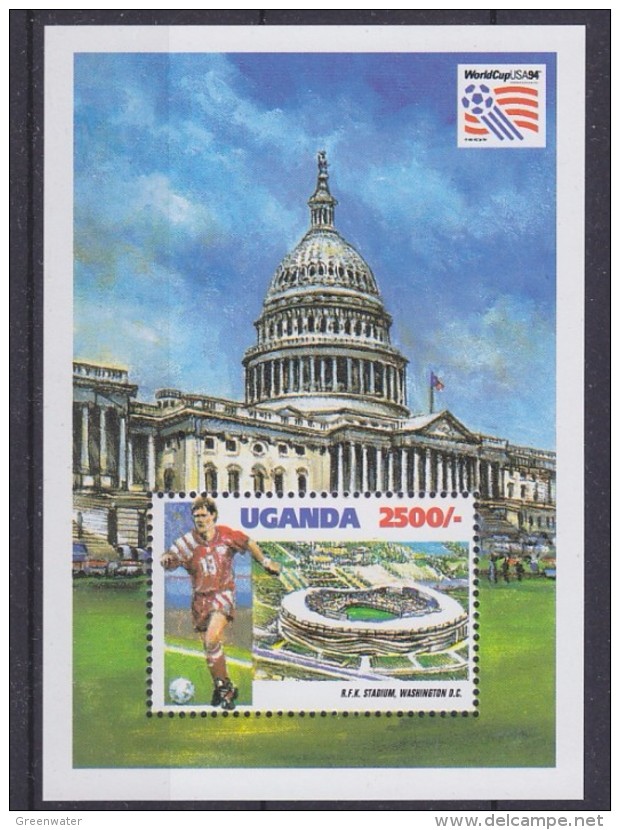 Uganda 1994 World Cup USA Football M/s (R.F.K. Stadium Washington DC) M/s ** Mnh (31429) - 1994 – USA