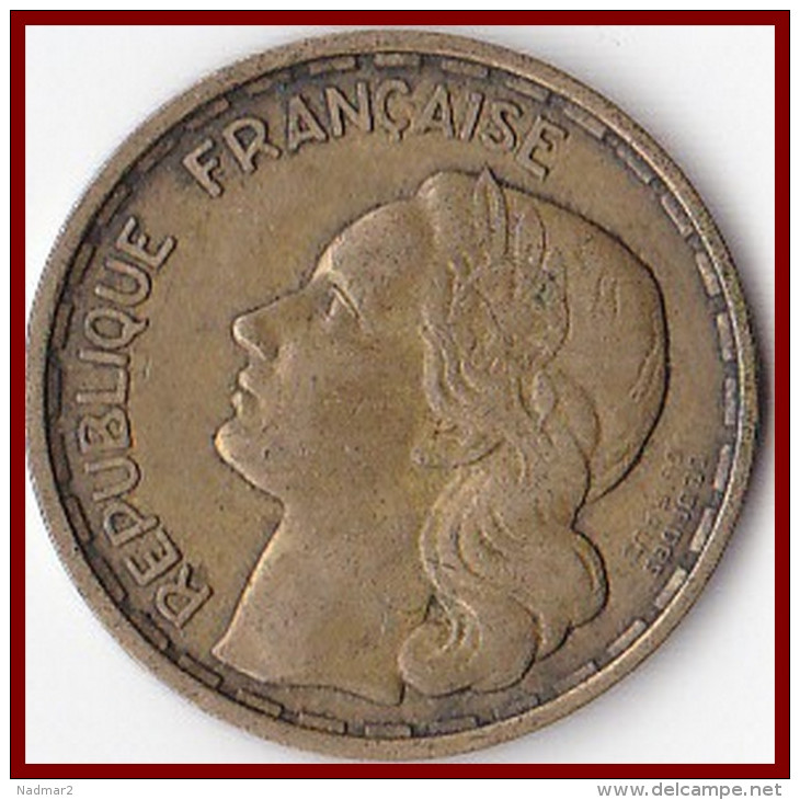 Franc 20 Francs Georges GUIRAUD Plumes 3 Faucilles 1950 Bronze Aluminium  F 401_1 - Autres & Non Classés