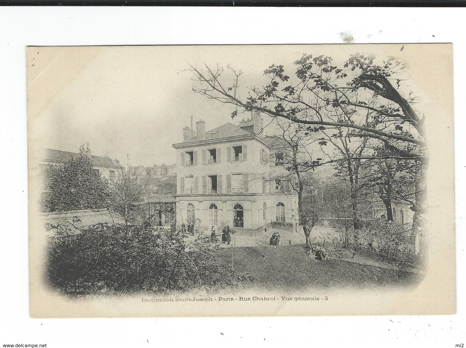 75 Paris   école Saint Joseph Rue Chabrol Vue Générale 3 Dos Non Divisé Non Circulé - Enseignement, Ecoles Et Universités