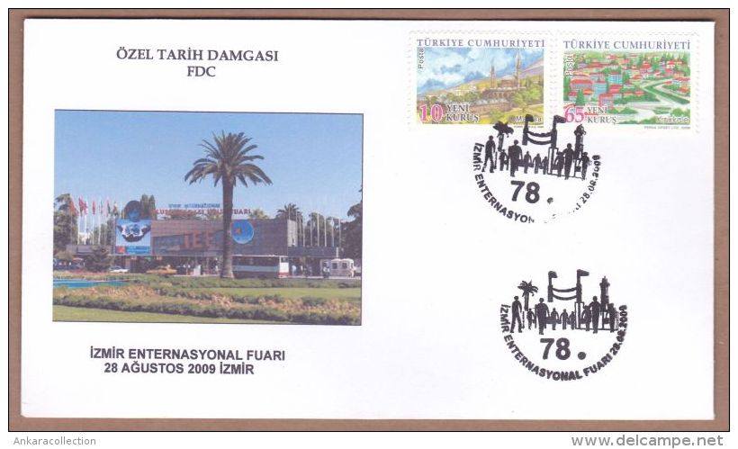 AC - TURKEY FDC - 78th IZMIR INTERNATIONAL EXHIBITION IZMIR 28 AUGUST 2009 - FDC