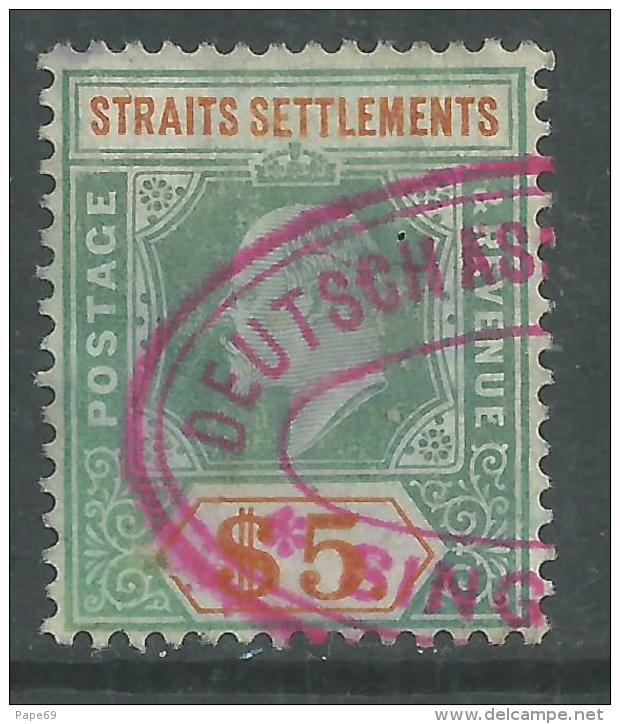 Malacca N° 107 O  Edouard VIII : 5 D. Vert Et Orange Oblitération Moyenne Sinon TB - Malacca