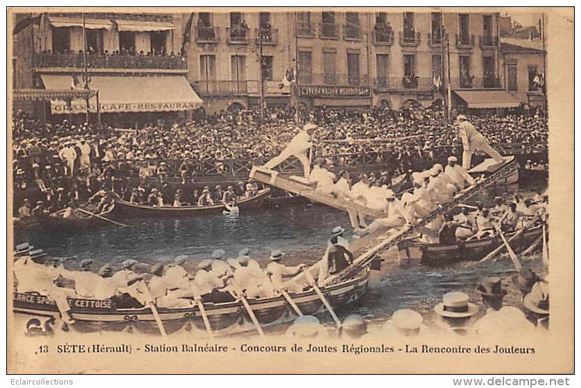 Sport Nautique.     Sète.    Cette.    Les Joutes - Autres & Non Classés