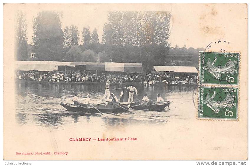 Sport Nautique.     Clamecy 58 .    Les Joutes - Autres & Non Classés