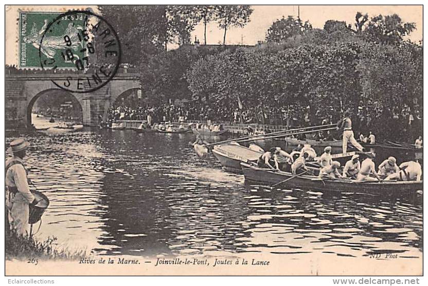 Sport Nautique.     Joinville Le Pont   94 .  Les Joutes - Autres & Non Classés