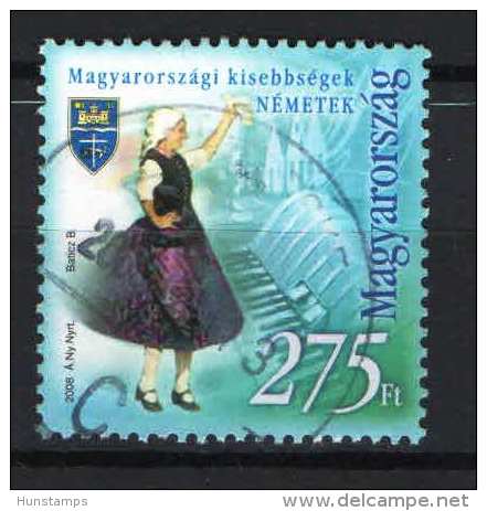 Hungary 2008. Costumes - German Members - Stamp - Used ! - Oblitérés