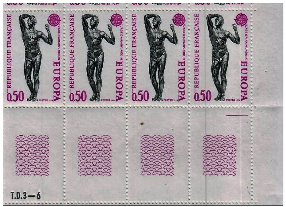 FRANCE:1974, EUROPA, Set Of 2; . Complete Sheets Of 50. MAURY #1788/89. Cv € 50.00 - Ganze Bögen