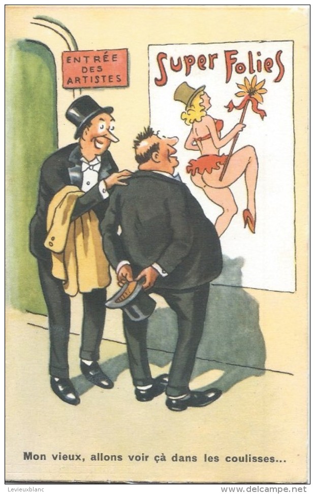 Carte Articulée /Cabaret/ Super Folies/Jean Chaperon/Editions Picard/Années 60     CPH24 - Humour