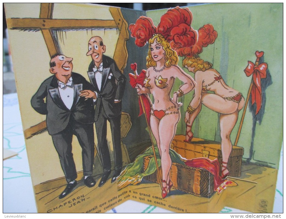 Carte Articulée /Cabaret/ Super Folies/Jean Chaperon/Editions Picard/Années 60     CPH24 - Humour