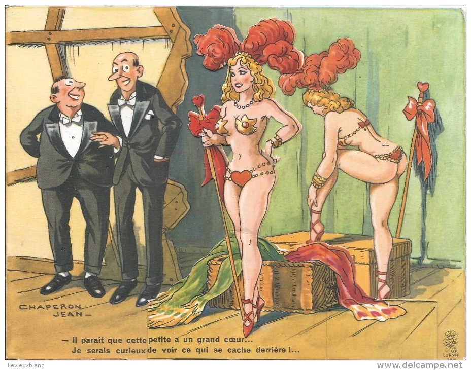 Carte Articulée /Cabaret/ Super Folies/Jean Chaperon/Editions Picard/Années 60     CPH24 - Humour