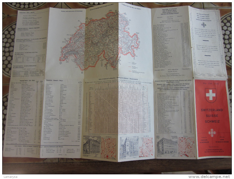 MAP SUISSE SWITZERLAND -SCHWEIZ- PLAN DE RESEAUX GUIDE LIGNES CHEMIN DE FER -FUNICULAIRE-AIRPORT-RAILWAY-BOAT-AIRCABLE