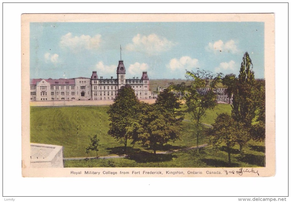 Canada Ontario Kingston Royal Military College From Fort Frederick Cachet 1939 - Kingston