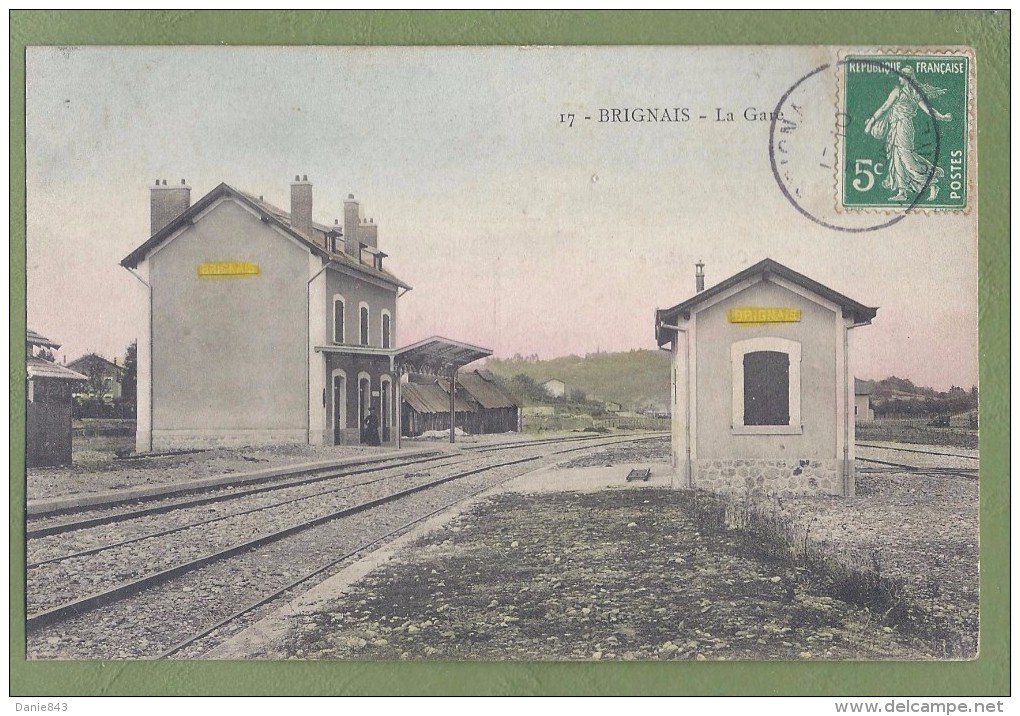 CPA - RHONE - BRIGNAIS - LA GARE- - Brignais