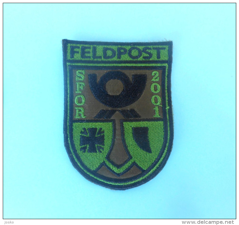 GERMANY ARMY - SFOR - United Nations Peacekeeping Mission In Bosnia Patch Deutschland Armee Flicken Bundeswehr UN Forces - Stoffabzeichen