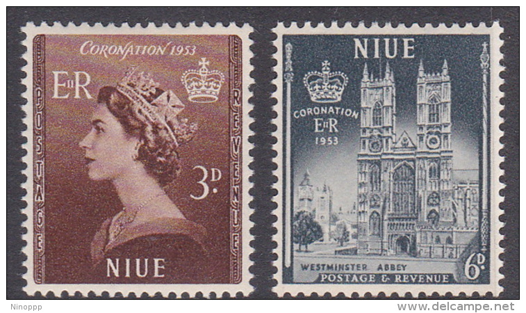 Niue SG 123-24 1953 Queen Elizabeth II Coronation MNH - Niue