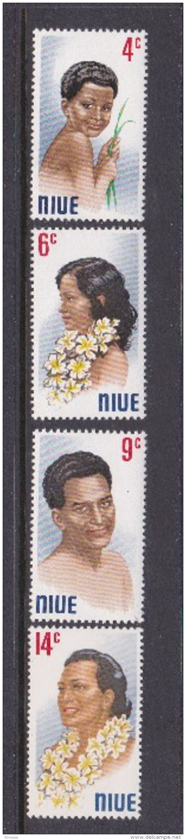 Niue SG 162-65 1971 Niuean Portraits MNH - Niue
