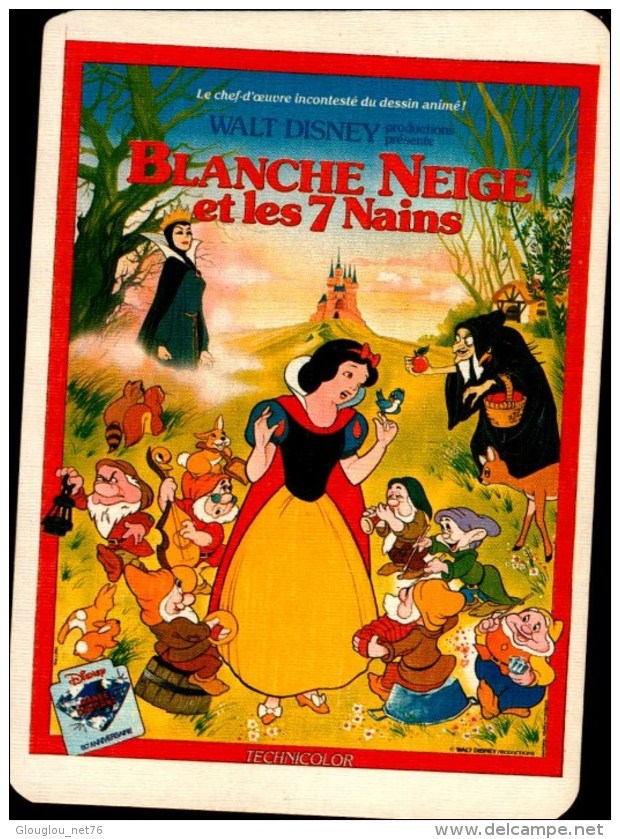 WALT DISNEY..BLANCHE NEIGE ET LES 7 NAINS...CPM - Affiches Sur Carte