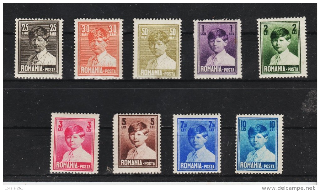 1928 - Roi Michael I  Mi No 320/328 Et Yv 336/343 - Ungebraucht