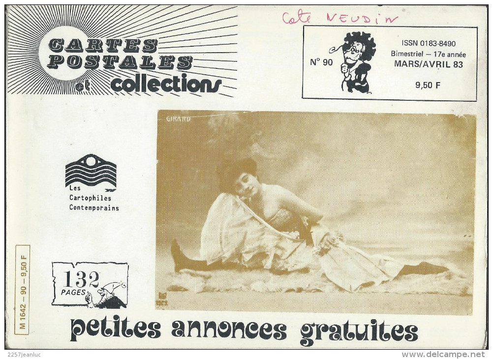 Magasine . Cartes Postales Et Collections Mars  1983 Illustration &  Thèmes Divers 132 Pages - Français