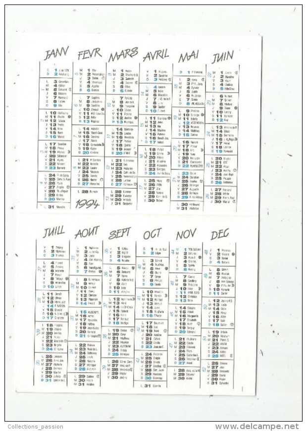 Calendrier , Petit Format , 1994 , Les EGOUTIERS DE VOTRE QUARTIER , Automobile 94 , BMW 507 Cabriolet 1957 , 3 Scans - Petit Format : 1991-00