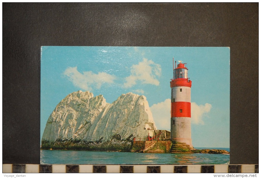 CP, UK, Isle Of Wight IOW Postcard Needles Rocks & Lighthouse - Autres & Non Classés