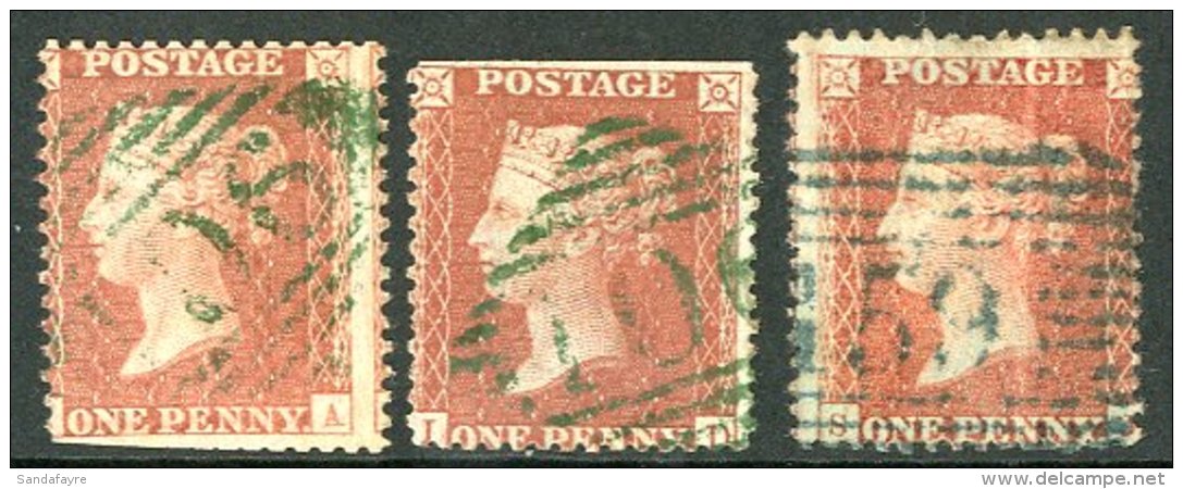 GREEN POSTMARKS 1d "stars" (LC14 White Paper) Showing Clear 1844 Type Cancels With Irish "106" (2) Or Scottish... - Altri & Non Classificati