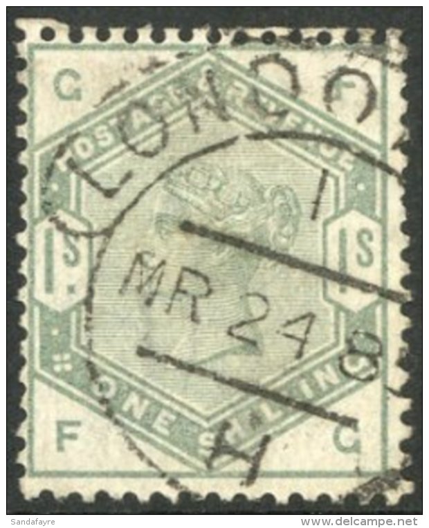 1883-84 1s Dull Green, SG 196, Very Fine Used With Crisp London Hooded Fully- Dated Cds, Good Colour &amp; Full... - Altri & Non Classificati