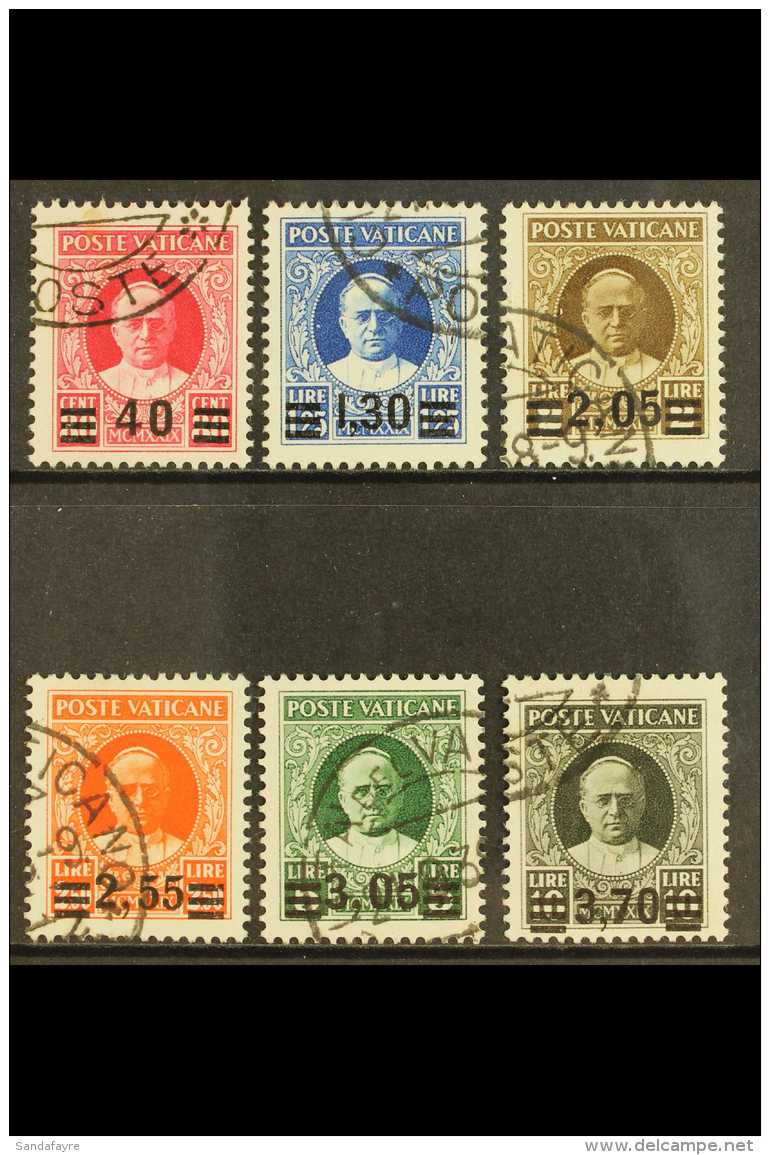 1934 Provisional Surcharge Set Complete, Sass S7, Superb Used. Cat &euro;2000 (&pound;1460)  (6 Stamps) For More... - Andere & Zonder Classificatie