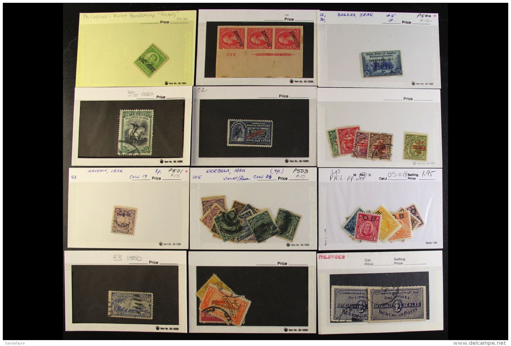 PHILIPPINES 1899-1945 PACKETS HOARD. An Interesting Mostly Used Accumulation With Light Duplication In Packets... - Altri & Non Classificati