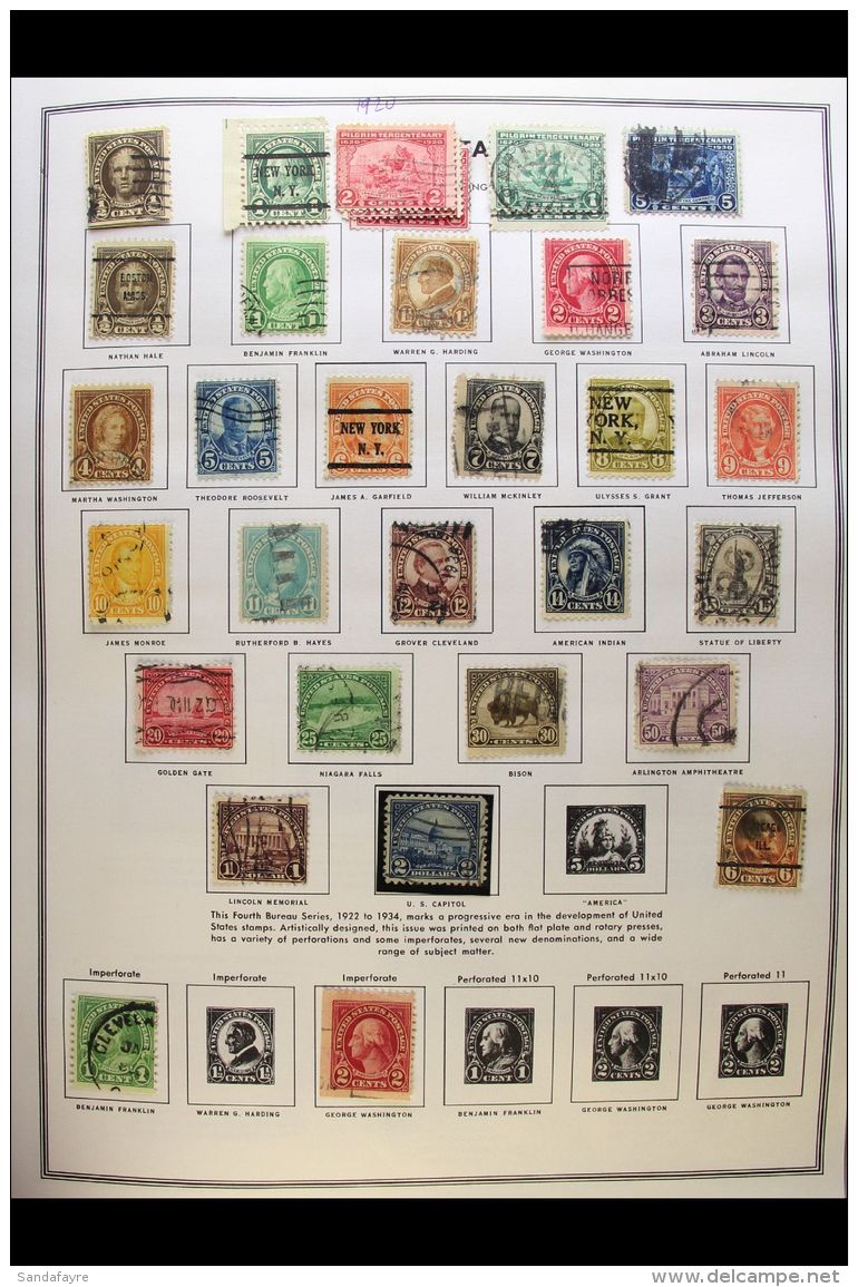 1920-1986 COLLECTION In An Album, Mint (some Later Never Hinged) And Used Mostly ALL DIFFERENT Stamps, Inc 1920... - Altri & Non Classificati