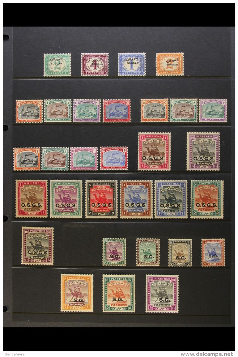 BACK OF THE BOOK MINT COLLECTION 1897-1962. A Most Useful Collection With Many Complete Sets &amp; Elusive Issues.... - Sudan (...-1951)