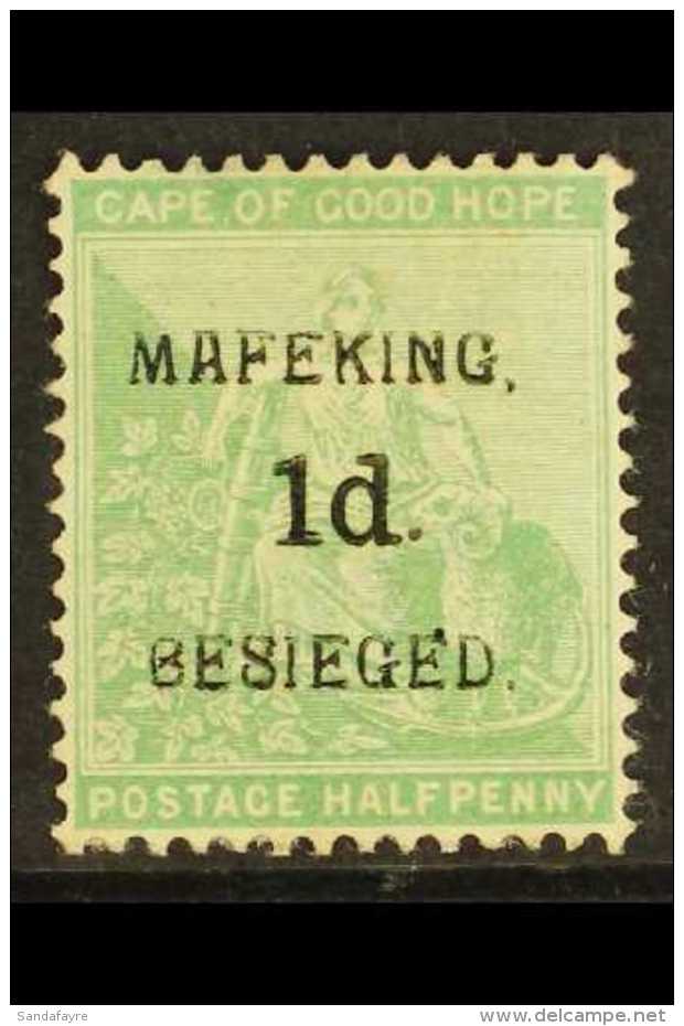 MAFEKING 1900 1d On &frac12;d Green (Hope Seated), SG 1, Very Fine Mint. For More Images, Please Visit... - Zonder Classificatie