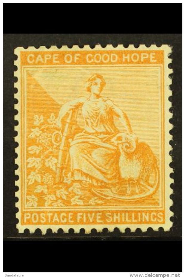 CAPE OF GOOD HOPE 1884-90 5s Orange, SG 54, Very Fine Mint For More Images, Please Visit... - Zonder Classificatie
