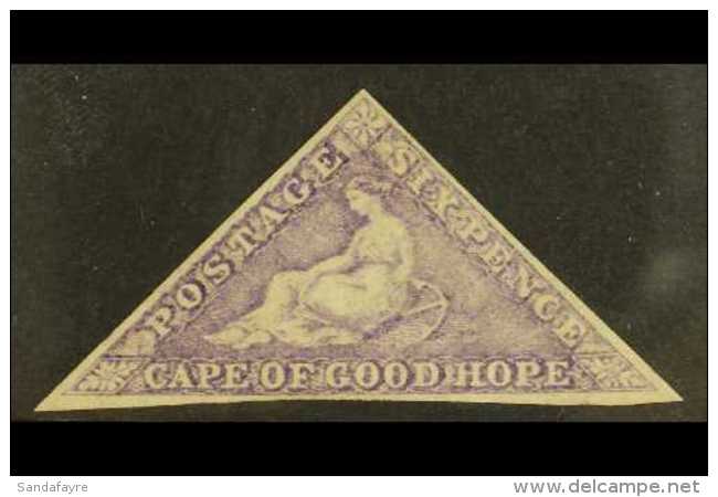 CAPE OF GOOD HOPE 1863-64 6d Bright Mauve, SG 20, Very Fine NEVER HINGED MINT With 3 Margins. For More Images,... - Zonder Classificatie