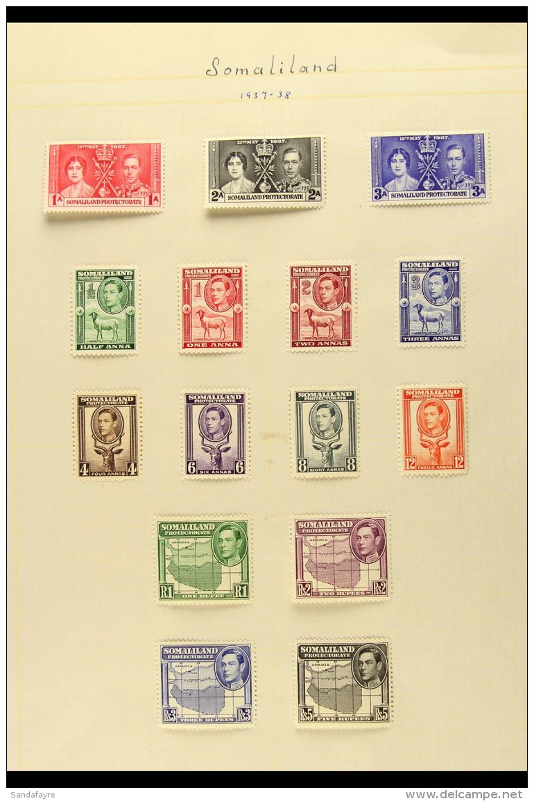 1937-60 VERY FINE MINT COLLECTION A Lovely Complete Collection For The Period Which Includes 1938 Definitive Set,... - Somaliland (Protettorato ...-1959)