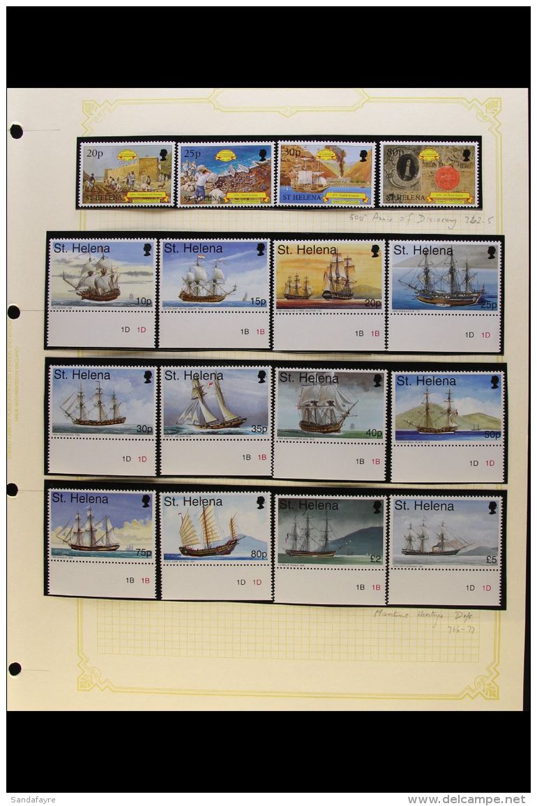 1983-99 NEVER HINGED MINT COLLECTION An Attractive All Different Collection Which Includes 1986 Explorers... - Isola Di Sant'Elena