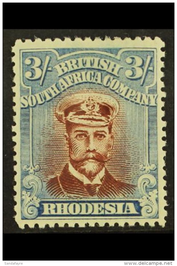 1922 3s Red Brown And Grey Blue, SG 320, Superb Mint. Lovely Stamp. For More Images, Please Visit... - Andere & Zonder Classificatie