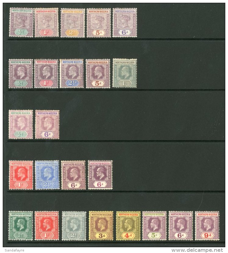 1900-12 All Different Mint Group Which Includes 1900 &frac12;d, 1d, 2d, 5d And 6d, 1902 &frac12;d, 1d, 2&frac12;d,... - Nigeria (...-1960)