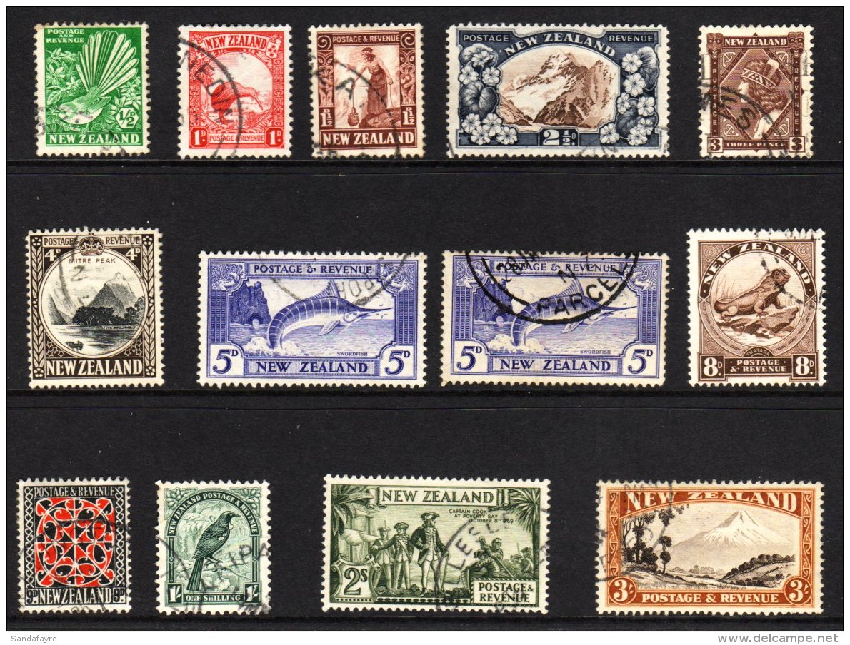 1935-36 Pictorials Fine Cds Used To 3s, Incl. 2&frac12;d, 5d Both Perfs, 1s, 2s Etc, Between SG 556/69. (13... - Altri & Non Classificati