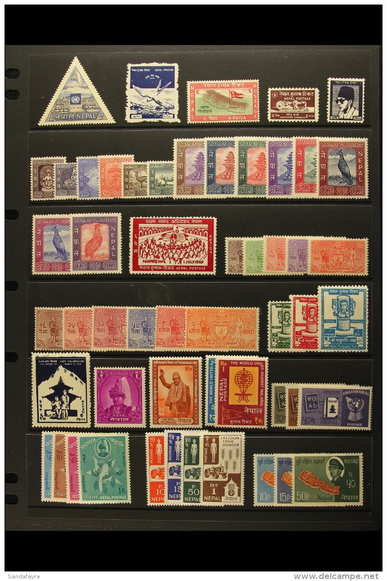 1956-1987 NEVER HINGED MINT All Different Collection, All In Complete Sets Where Appropriate. Includes 1959-60... - Nepal