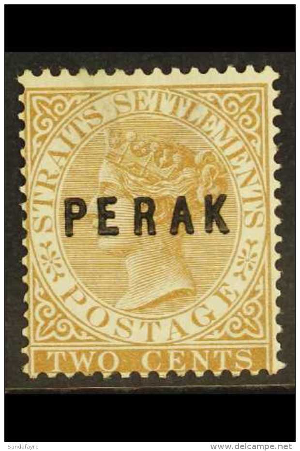 PERAK 1880-81 2c Brown Opt, SG 9, Fresh Mint Small Part Gum, Light Wrinkle. For More Images, Please Visit... - Andere & Zonder Classificatie