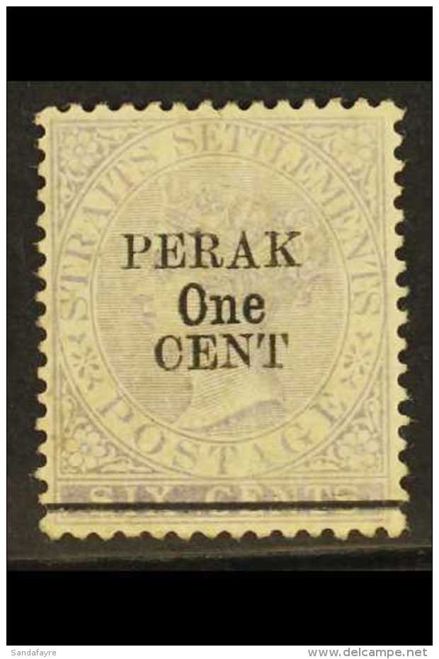 1891 1c On 6c Lilac, Ovptd Type 37, SG 45,  Fine Mint (light Toning) For More Images, Please Visit... - Andere & Zonder Classificatie