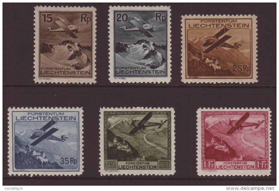 1930 Airs Complete Set, Mi 108/113, Very Fine Mint, The 25rp With "line Through 25"variety Mi 110 III. (6 Stamps)... - Andere & Zonder Classificatie