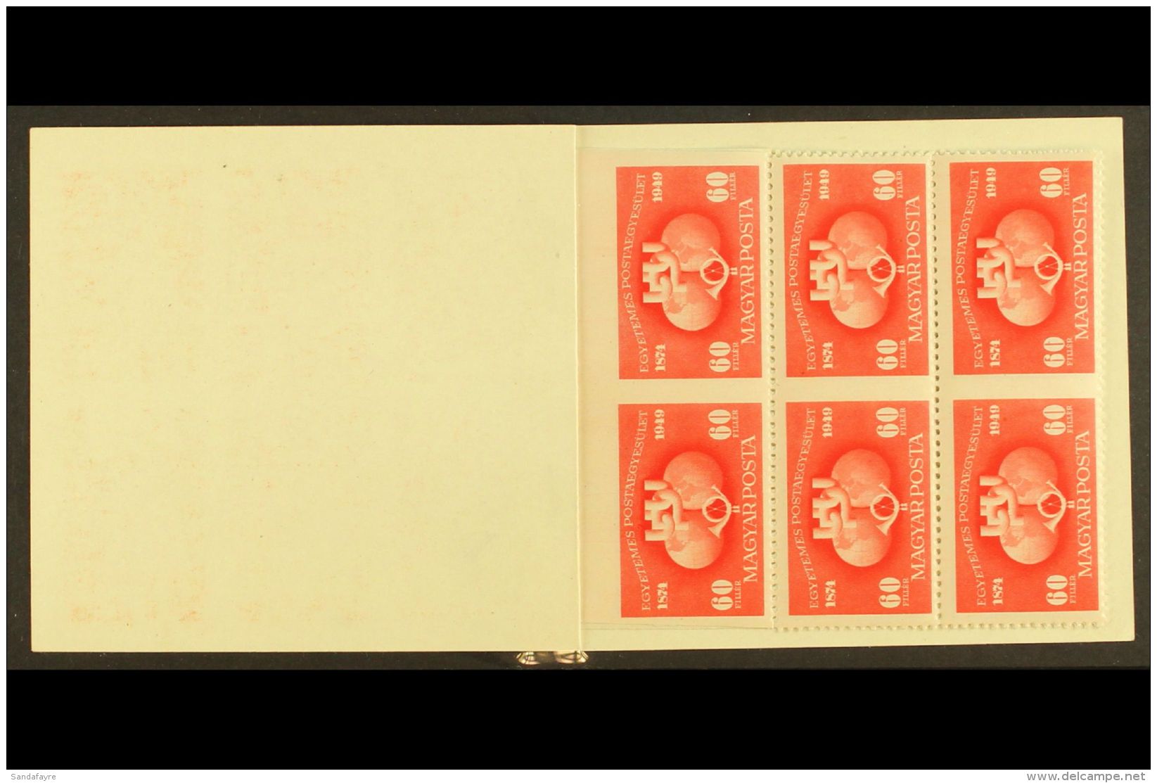 1950 RARE UPU BOOKLET Containing The Complete UPU Set Including Airs, Each As Panes Of 6 Stamps, EACH PANE "IMPERF... - Altri & Non Classificati