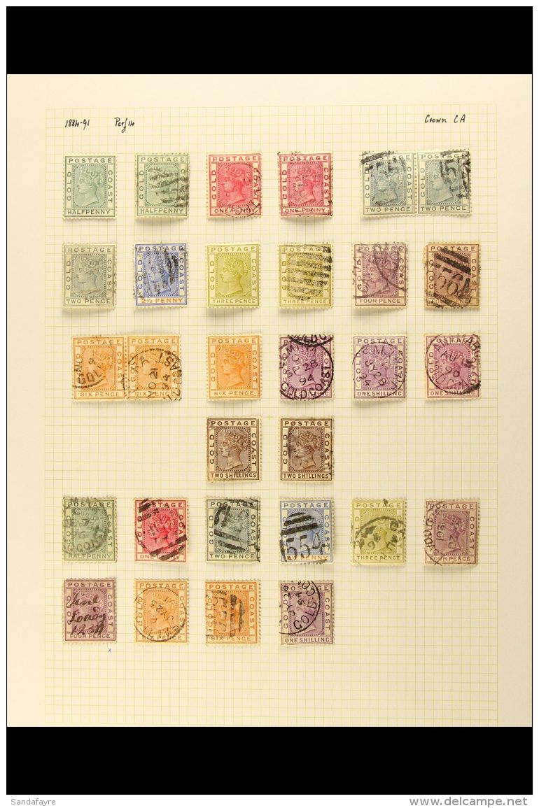 1876-1949 MINT &amp; USED COLLECTION On Leaves, Inc 1884-91 Used Sets (x2), Plus To 3d &amp; 4d Mint, 1913-21 To... - Goudkust (...-1957)