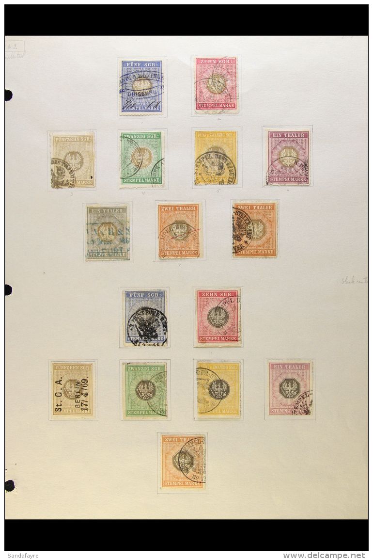 REVENUE STAMPS Huge Collection/accumulation On Leaves And Stockleaves. States With Very Extensive PRUSSIA  - Good... - Andere & Zonder Classificatie