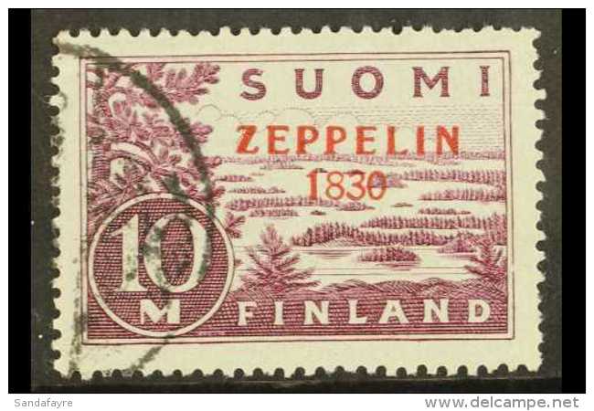 ZEPPELIN FORGERY 1930. 10m Pale Lilac Air Issue Bearing "1830 For 1930" Opt'd Variety, As SG 281a, Mi 161 I, Cds... - Andere & Zonder Classificatie