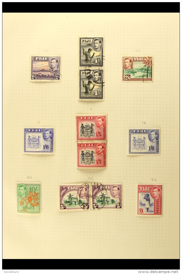 1878-1969 MINT AND USED COLLECTION On Album Pages, Includes 1891-92 Range To 2&frac12;d Used, 1912-23 4d And 6d... - Fiji (...-1970)