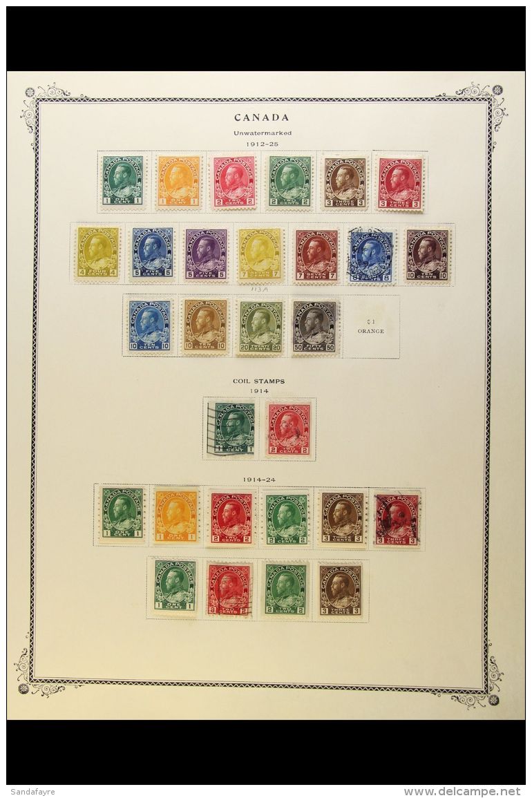 1912-1972 MOSTLY FINE MINT COLLECTION Plus Some Used, On Scott Printed Leaves. With 1911-22 "Admiral" Set To 20c... - Andere & Zonder Classificatie